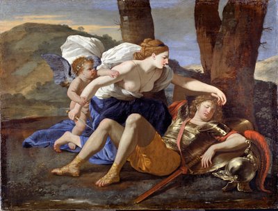 Rinaldo en Armida door Nicolas Poussin